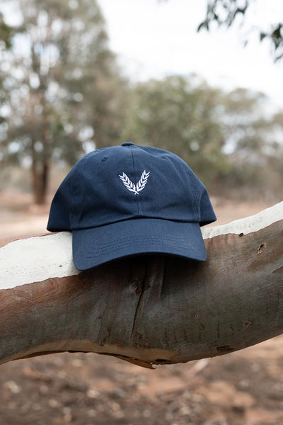 Classic Cotton - Navy (White)
