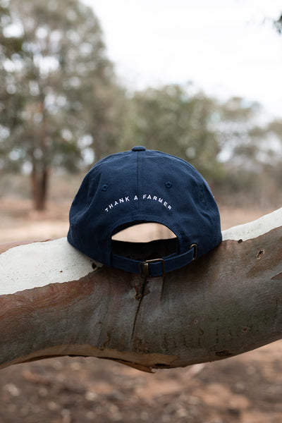 Classic Cotton - Navy (White)
