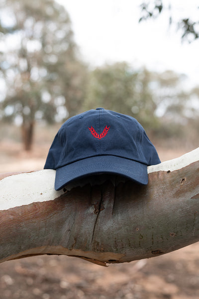 Classic Cotton - Navy (Red)