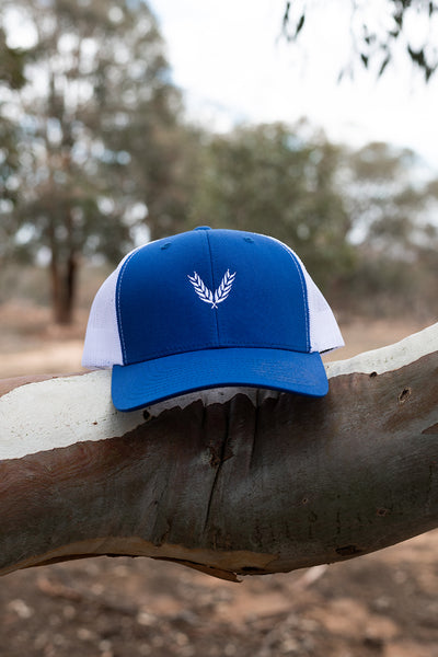 Retro Truckers - Royal Blue & White
