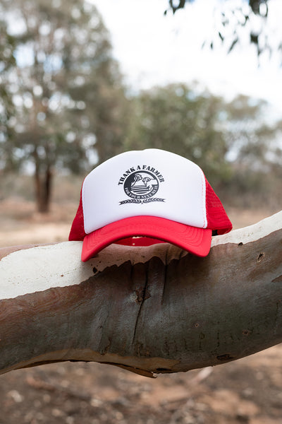 Truckers Cap - Red & White