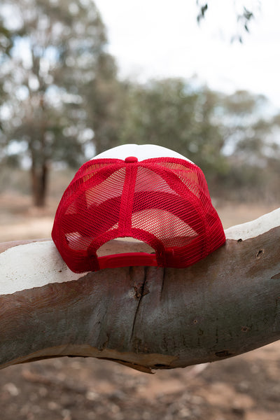 Truckers Cap - Red & White