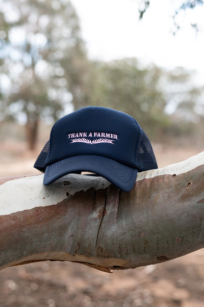 Truckers Cap - Navy and Pink