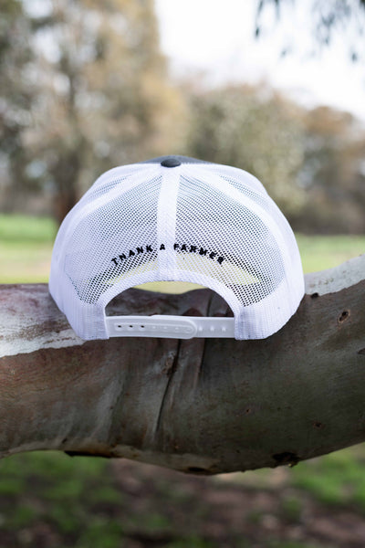TAF Retro Trucker - Charcoal & White